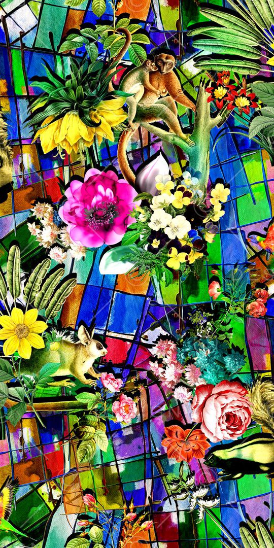 热带风印花华亿平台图片