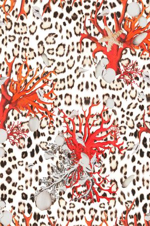 豹纹印花华亿平台图片