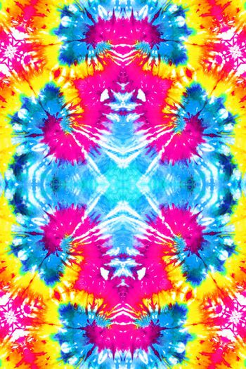 437094-民族风情多彩泥点扎染蜡染浸染水墨混