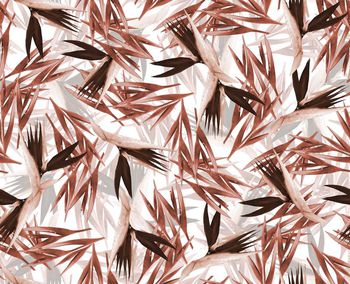 437099-时尚男女装个性树叶植物印花