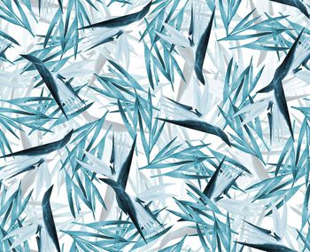 437100-时尚男女装个性树叶植物印花