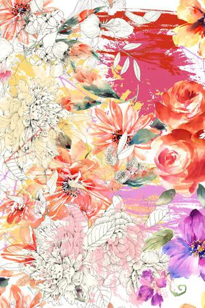 抽象印花华亿平台图片