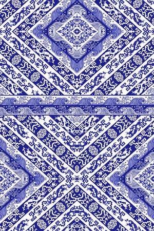 靛蓝印花华亿平台图片