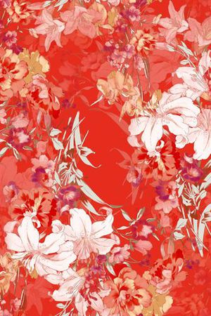 复古花印花华亿平台图片