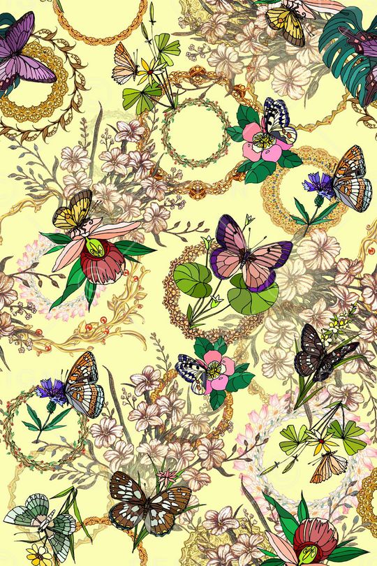 清新时尚印花华亿平台图片