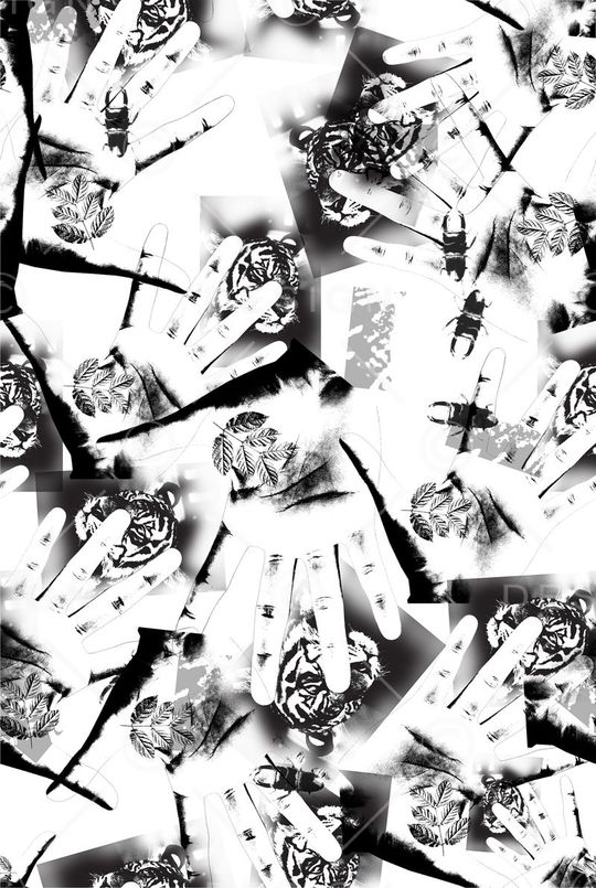 老虎头印花华亿平台图片