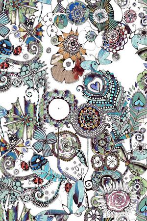 个性手绘印花华亿平台图片