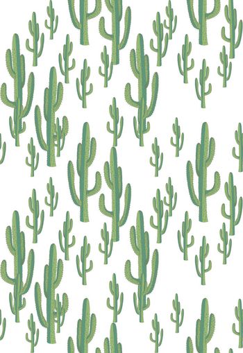 437297-时尚简约仙人掌女装春夏数码印花