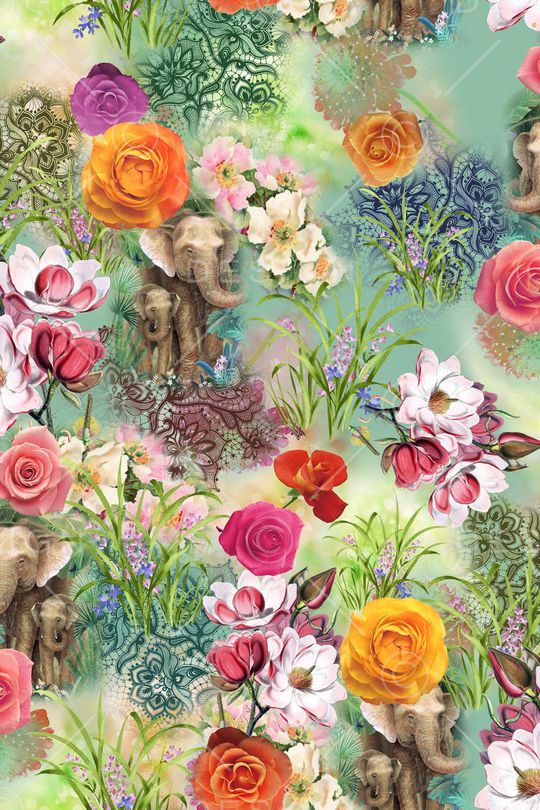 手绘印花华亿平台图片