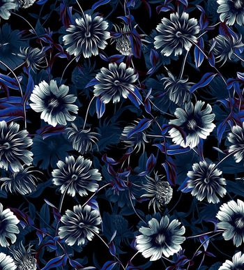 437332-大牌走秀复古花卉