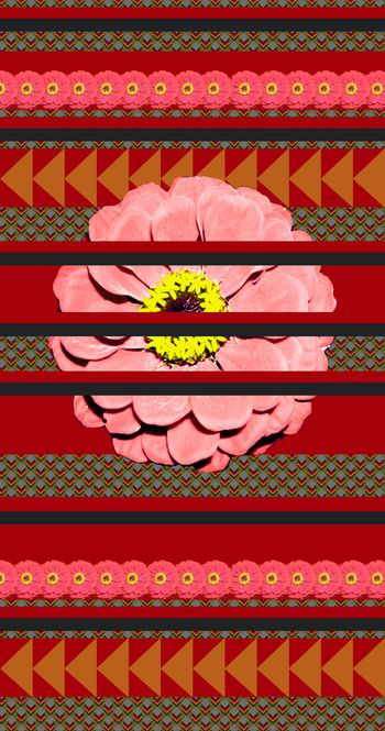 437341-几何 花卉定位