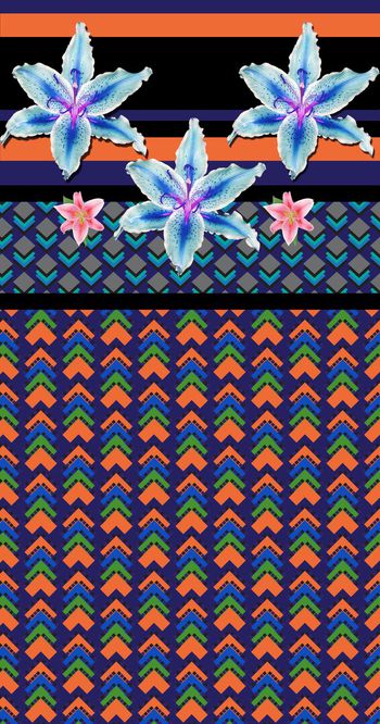 437362-几何 花卉定位