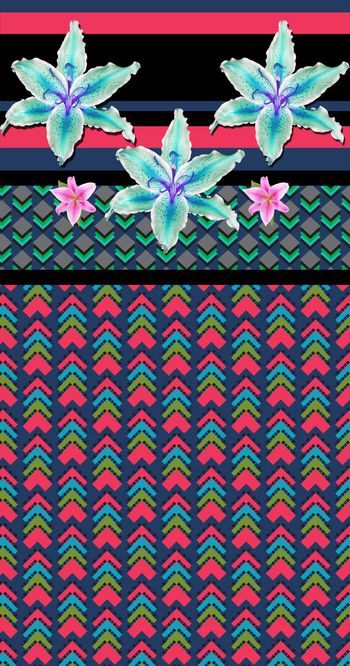 437441-几何 花卉定位