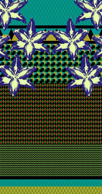 437443-几何 花朵定位