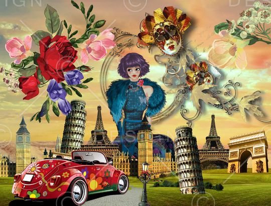 时尚印花华亿平台图片