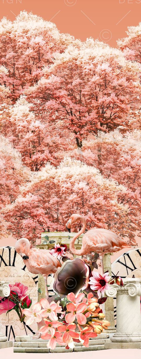 复古时钟印花华亿平台图片