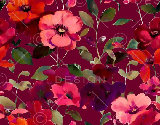 手绘印花华亿平台图片