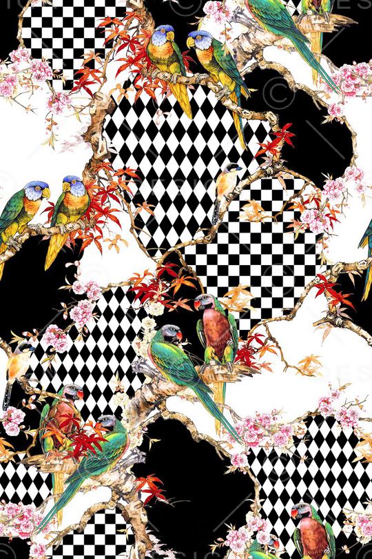 中国风印花华亿平台图片