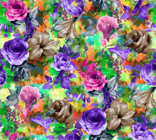 时尚面料华亿平台 数码印花 流行华亿平台印花华亿平台图片