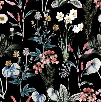 437584-大牌秀场复古花卉