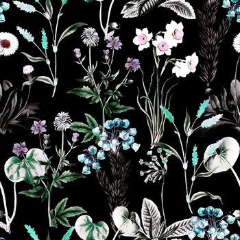 437585-大牌秀场复古花卉