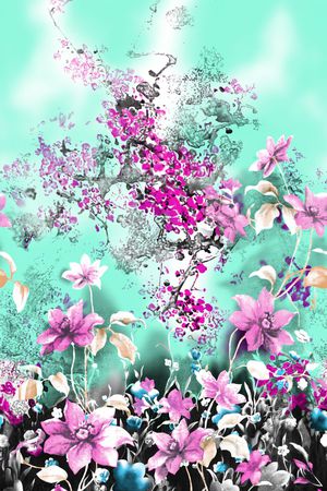 时尚面料华亿平台 数码印花 流行华亿平台印花华亿平台图片