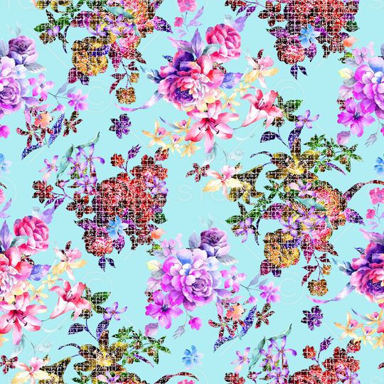 清爽夏季印花华亿平台图片