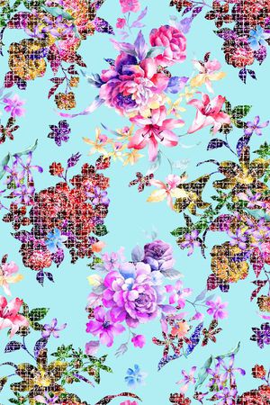 清爽夏季印花华亿平台图片