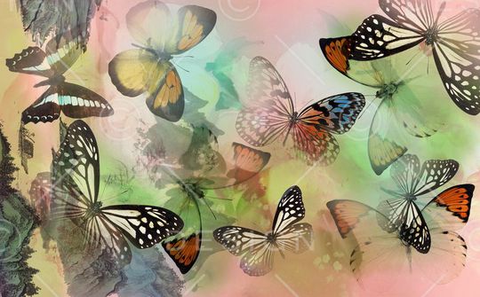 中国山水印花华亿平台图片