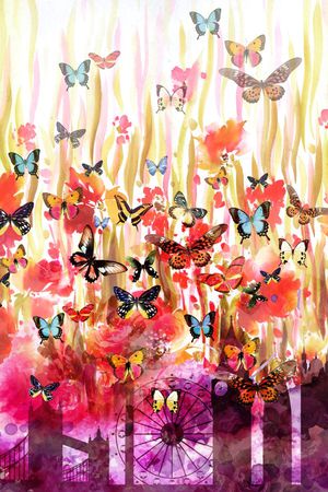 抽象印花华亿平台图片