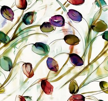 437786-手绘郁金香