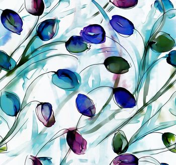 437787-手绘郁金香