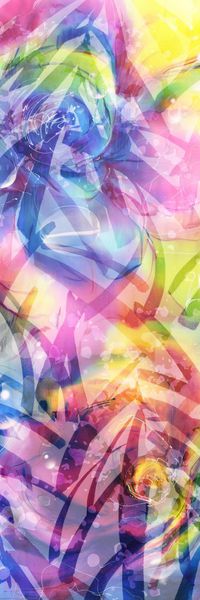 抽象水彩印花华亿平台图片