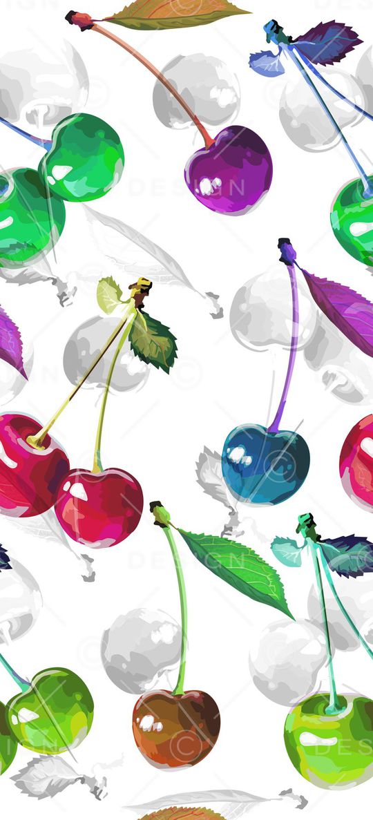 立体感奋斗大樱桃印花华亿平台图片