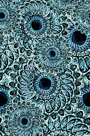 抽象螺旋印花华亿平台图片