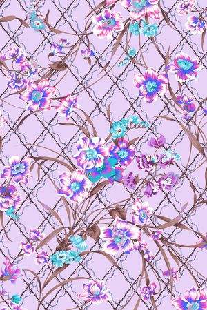 格子印花华亿平台图片