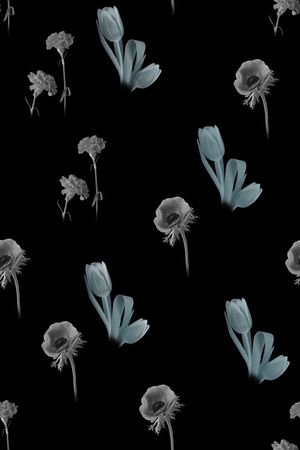 白黑风格印花华亿平台图片