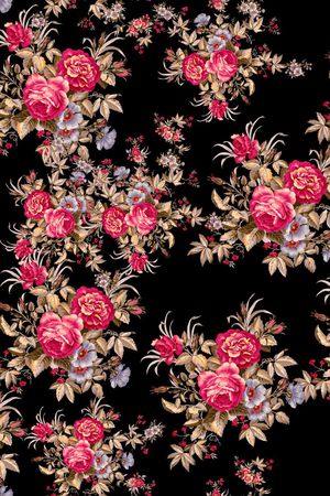 黑底印花华亿平台图片