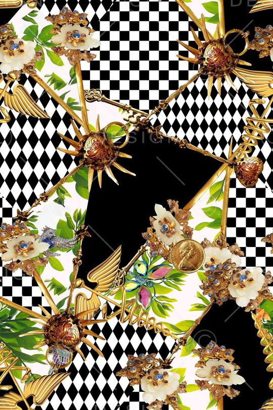 几何印花华亿平台图片