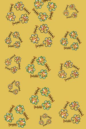 风格花卉印花华亿平台图片