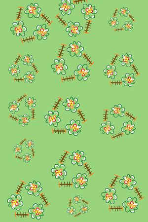 风格花卉印花华亿平台图片