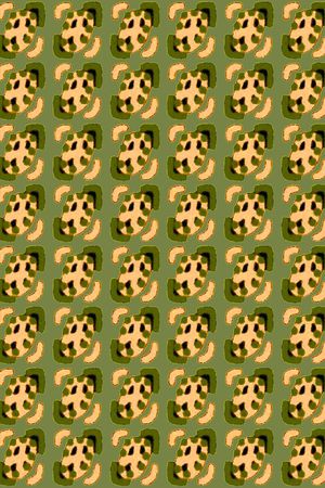 几何图案印花华亿平台图片