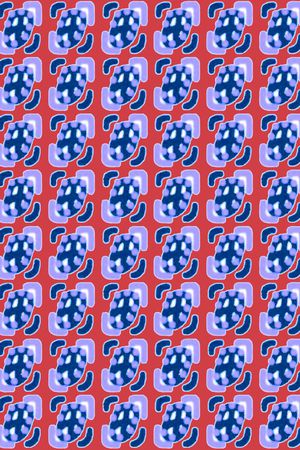 几何图案印花华亿平台图片