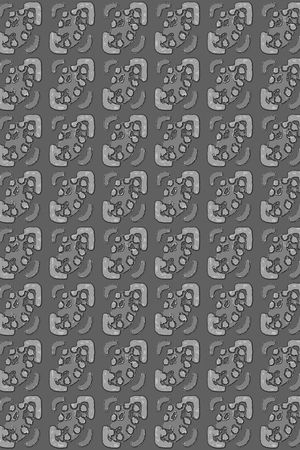 几何图案印花华亿平台图片