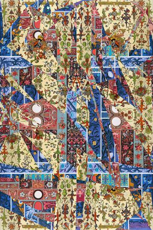 欧式复古印花华亿平台图片