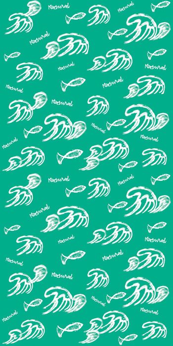 438154-手绘水墨水鱼