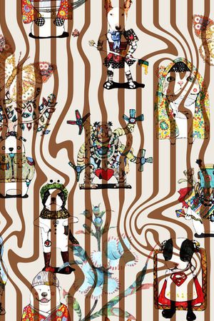 插画印花华亿平台图片