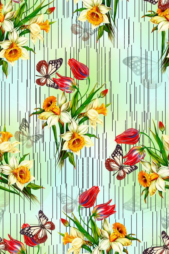 欧式花卉印花华亿平台图片