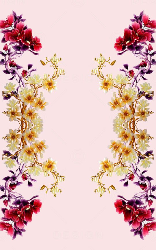 花卉印花华亿平台图片