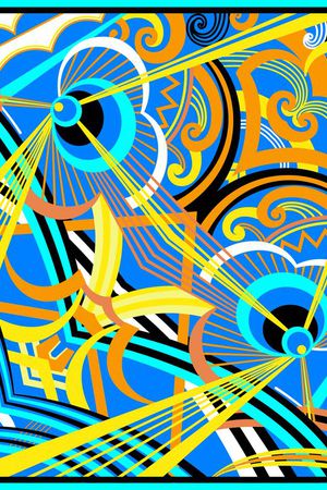 抽象印花华亿平台图片